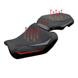 Yamaha Tracer 9 / 9 GT 2025 Seat Cover Tappezzeria Italia TPZ Heating Comfort Grey Red