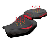 Yamaha Tracer 9 / 9 GT 2025 Seat Cover Tappezzeria Italia TPZ Heating Comfort Red Black