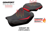 Yamaha Tracer 9 / 9 GT 2025 Seat Cover Tappezzeria Italia TPZ Heating Comfort Red Black