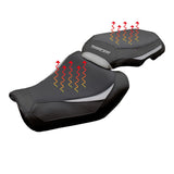 Yamaha Tracer 9 / 9 GT 2025 Seat Cover Tappezzeria Italia TPZ Heating Comfort Silver Black
