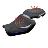 Yamaha Tracer 9 / 9 GT 2025 Seat Cover Tappezzeria Italia TPZ Heating Comfort Silver Blue
