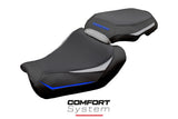 Funda de asiento Yamaha Tracer 9 / 9 GT 2025 Tappezzeria Italia TPZ Comfort Plata Azul Negro