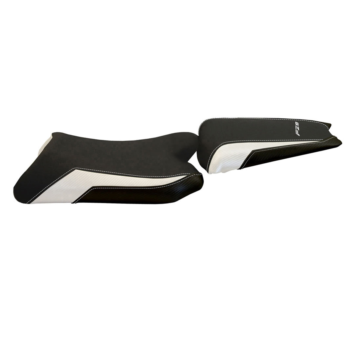 Yamaha FZ8 2010-2016 Seat Cover Tappezzeria Italia TPZ in White and Black