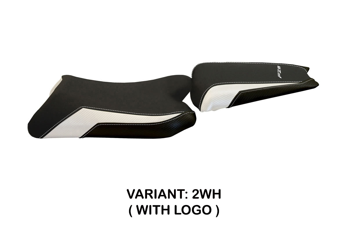 Yamaha FZ8 2010-2016 Seat Cover Tappezzeria Italia TPZ in White and Black