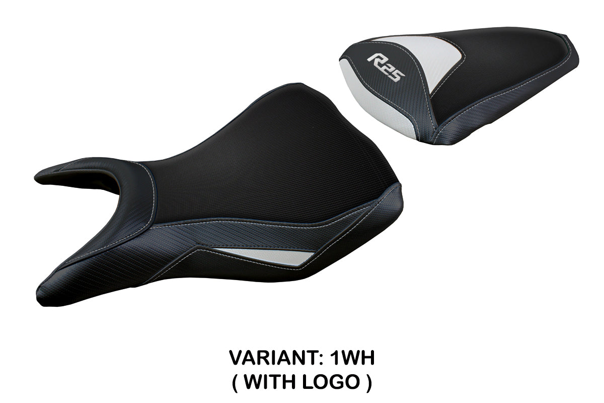 Yamaha YZF R25 2014-2020 Seat Cover Tappezzeria Italia TPZ in White