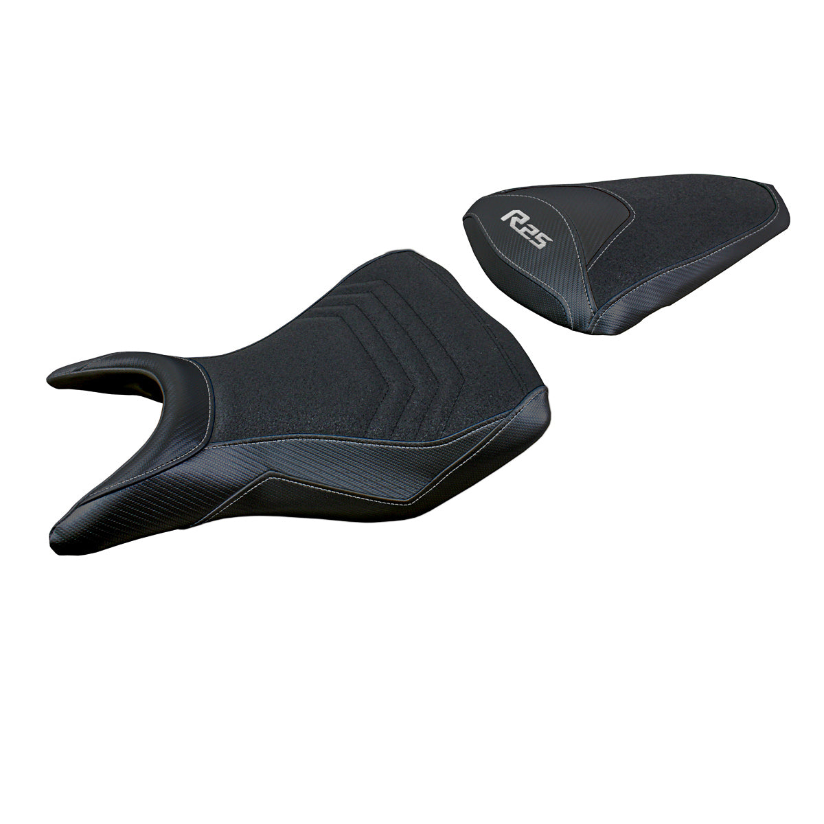 Funda de asiento Yamaha YZF R25 2014-2020 Tappezzeria Italia TPZ Ultragrip en negro