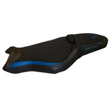 Funda de asiento Yamaha MT-10 FZ10 2017-2025 Tappezzeria Italia TPZ en azul y negro