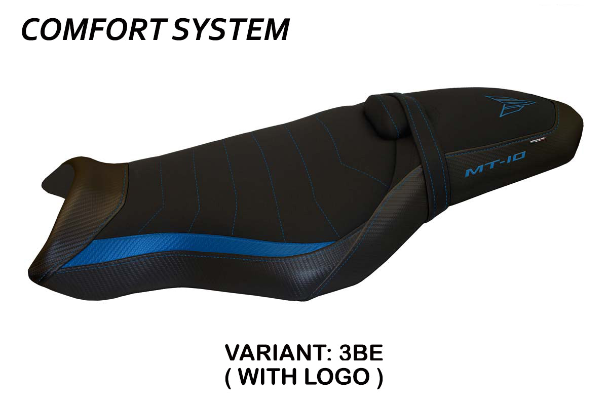 Funda de asiento Yamaha MT-10 FZ10 2017-2025 Tappezzeria Italia TPZ Comfort en azul