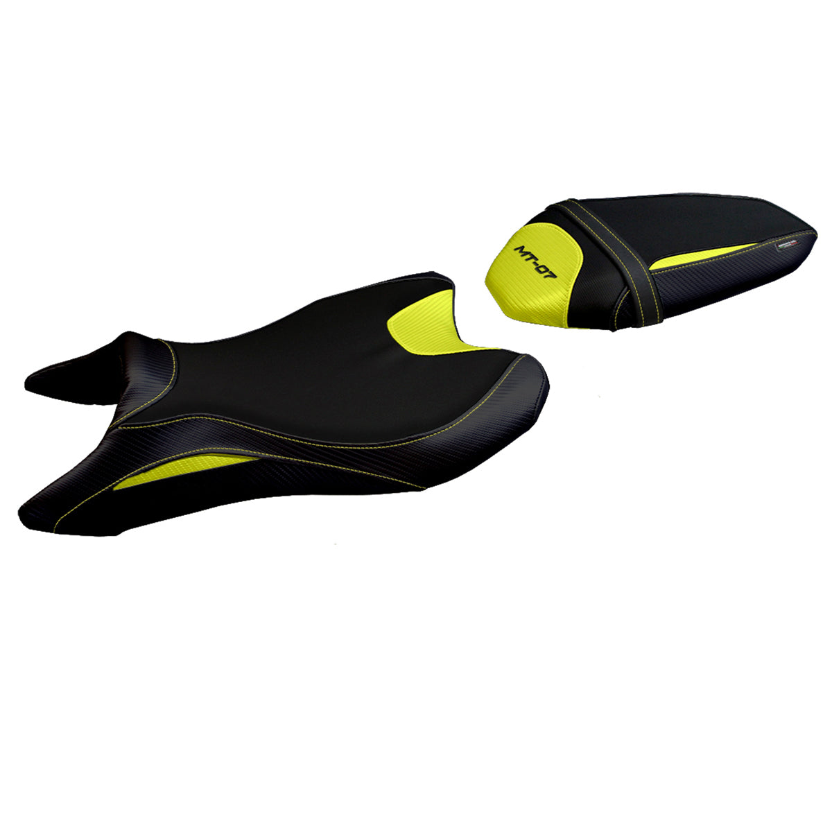 Funda de asiento Yamaha MT-07 FZ07 2018-2024 Tappezzeria Italia TPZ Comfort en amarillo