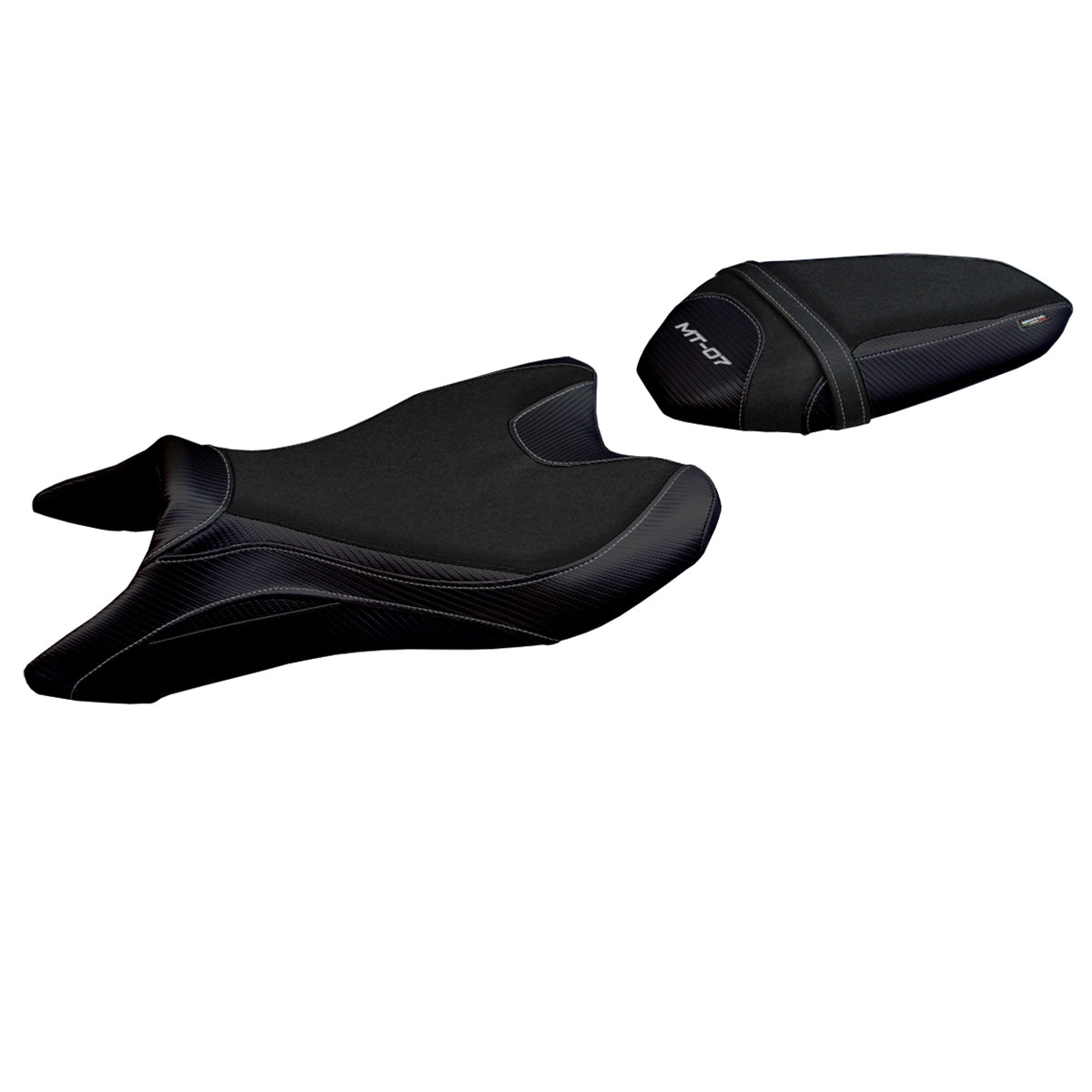 Funda de asiento Yamaha MT-07 FZ07 2018-2024 Tappezzeria Italia TPZ Ultragrip en negro