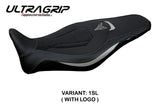 Yamaha MT-09 FZ09 2021-2023 Seat Cover Tappezzeria Italia TPZ Ultragrip in Silver and Black