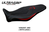 Yamaha MT-09 FZ09 2021-2023 Seat Cover Tappezzeria Italia TPZ Ultragrip in Red and Black