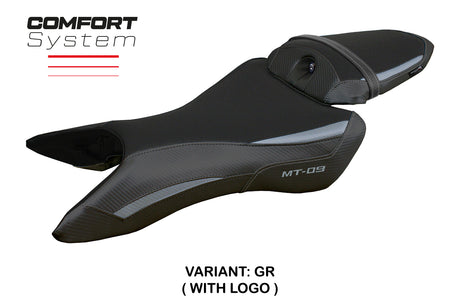 Yamaha MT-09 2024 Seat Cover Tappezzeria Comfort Grey Black