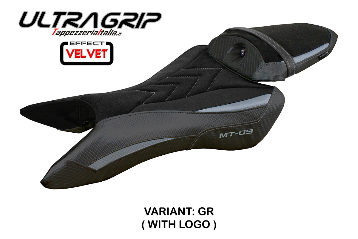 Yamaha MT-09 2024 Seat Cover Tappezzeria Ultragrip Suede Grey Black