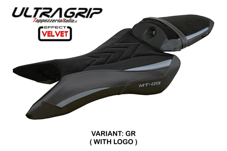 Yamaha MT-09 2024 Seat Cover Tappezzeria Ultragrip Suede Grey Black