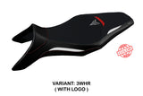 Funda de asiento Yamaha MT-09 FZ09 2013-2020 Tappezzeria Italia TPZ en blanco y rojo