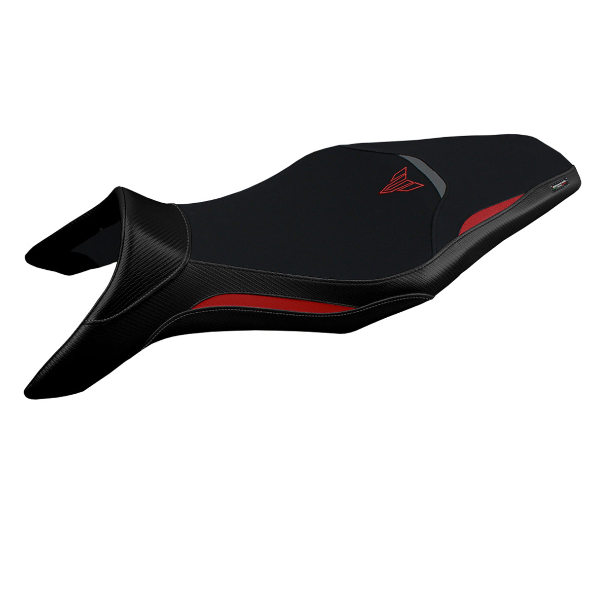 Funda de asiento Yamaha MT-09 FZ09 2013-2020 Tappezzeria Italia TPZ Comfort en rojo y gris