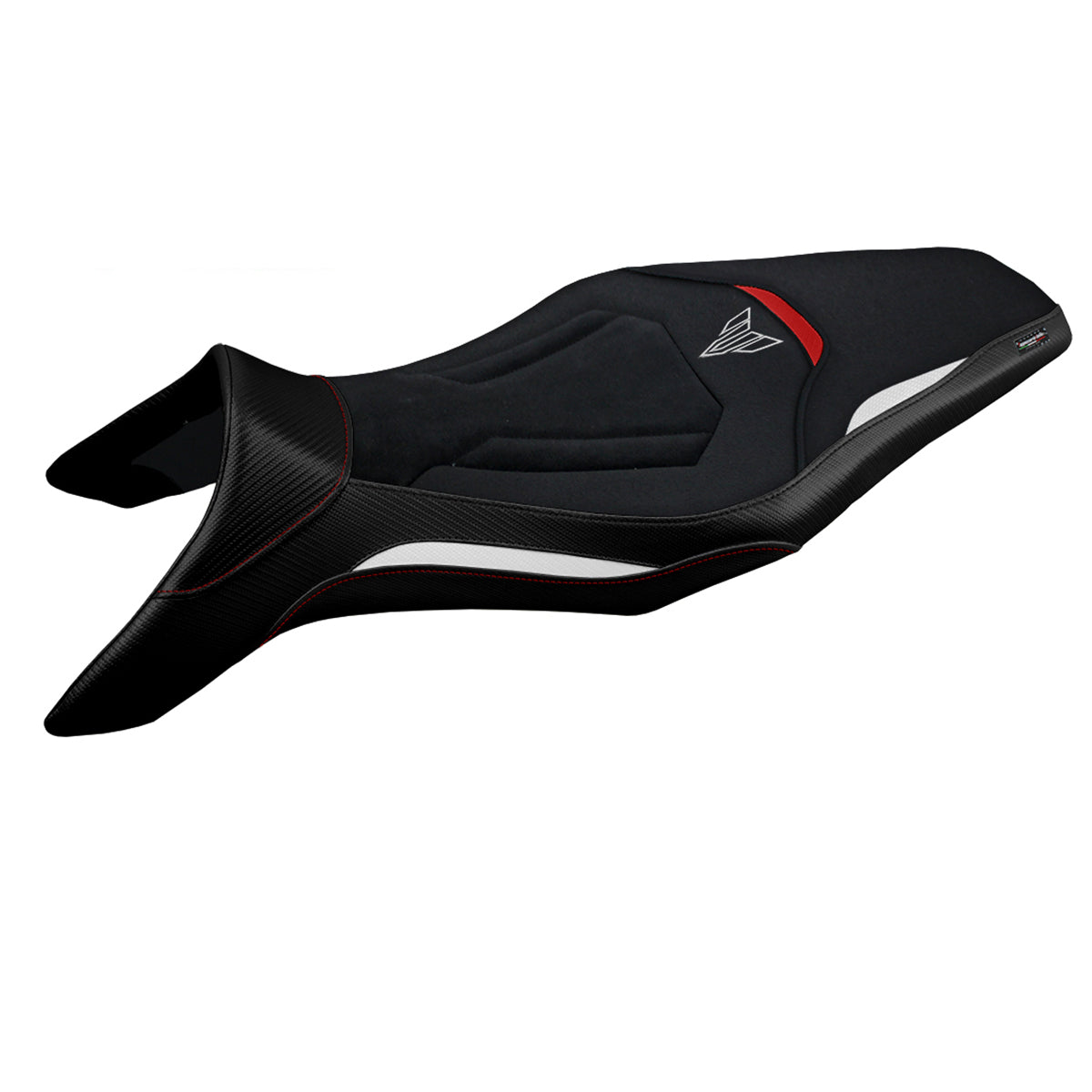 Yamaha MT-09 FZ09 2013-2020 Seat Cover Tappezzeria Italia TPZ Ultragrip in White and Red