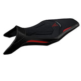 Funda de asiento Yamaha MT-09 FZ09 2013-2020 Tappezzeria Italia TPZ Ultragrip en rojo y gris