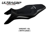 Funda de asiento Yamaha MT-09 FZ09 2013-2020 Tappezzeria Italia TPZ Ultragrip en plata
