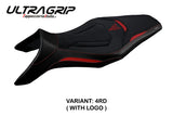 Funda de asiento Yamaha MT-09 FZ09 2013-2020 Tappezzeria Italia TPZ Ultragrip en rojo