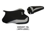 Yamaha YZF R1 2015-2025 Seat Cover Tappezzeria Italia TPZ in Silver and Black