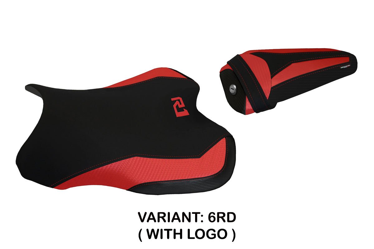 Yamaha YZF R1 2015-2025 Seat Cover Tappezzeria Italia TPZ in Red and Black