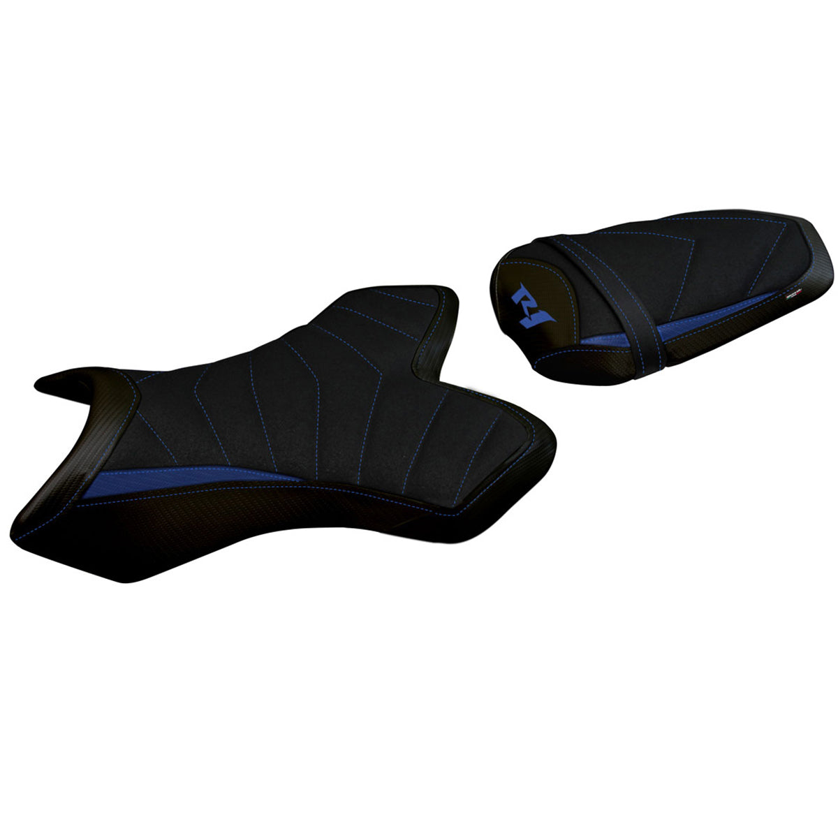 Yamaha YZF R1 2004-2006 Seat Cover Tappezzeria Italia TPZ Ultragrip in Blue and Black