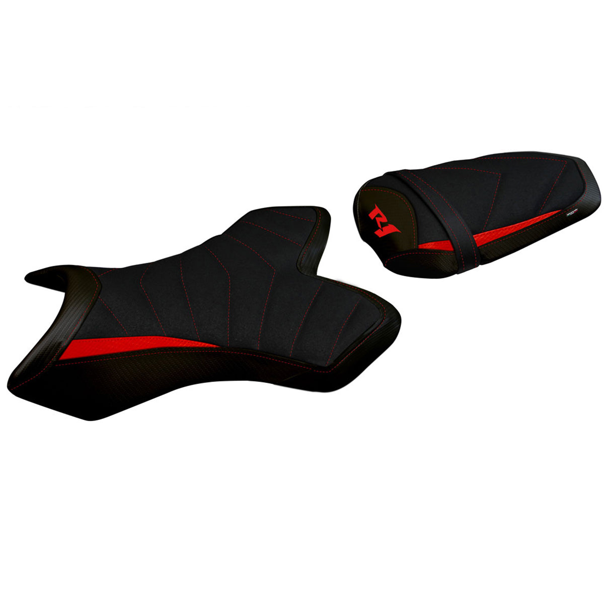 Yamaha YZF R1 2004-2006 Seat Cover Tappezzeria Italia TPZ Ultragrip in Red and Black