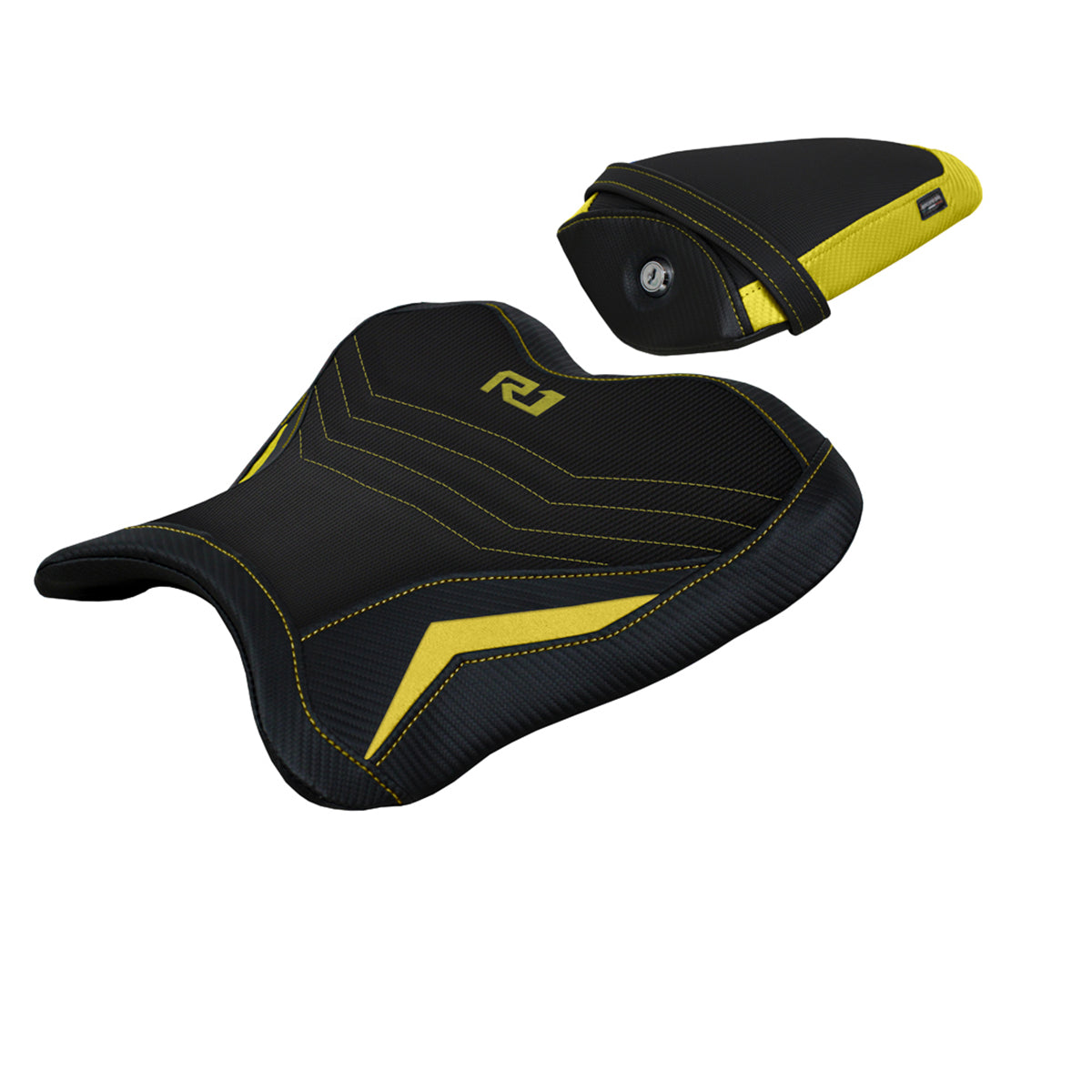 Funda de asiento Yamaha YZF R1 2015-2025 Tappezzeria Italia TPZ Comfort en amarillo
