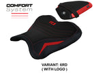 Funda de asiento Yamaha YZF R1 2015-2025 Tappezzeria Italia TPZ Comfort en rojo