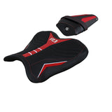 Funda de asiento Yamaha YZF R1 2015-2025 Tappezzeria Italia TPZ Ultragrip en rojo y blanco SE