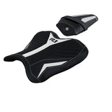 Yamaha YZF R1 2015-2025 Seat Cover Tappezzeria Italia TPZ Ultragrip in White