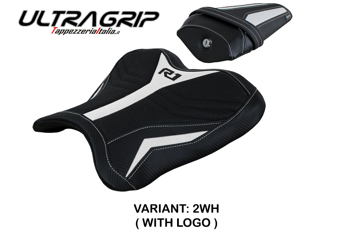 Yamaha YZF R1 2015-2025 Seat Cover Tappezzeria Italia TPZ Ultragrip in White