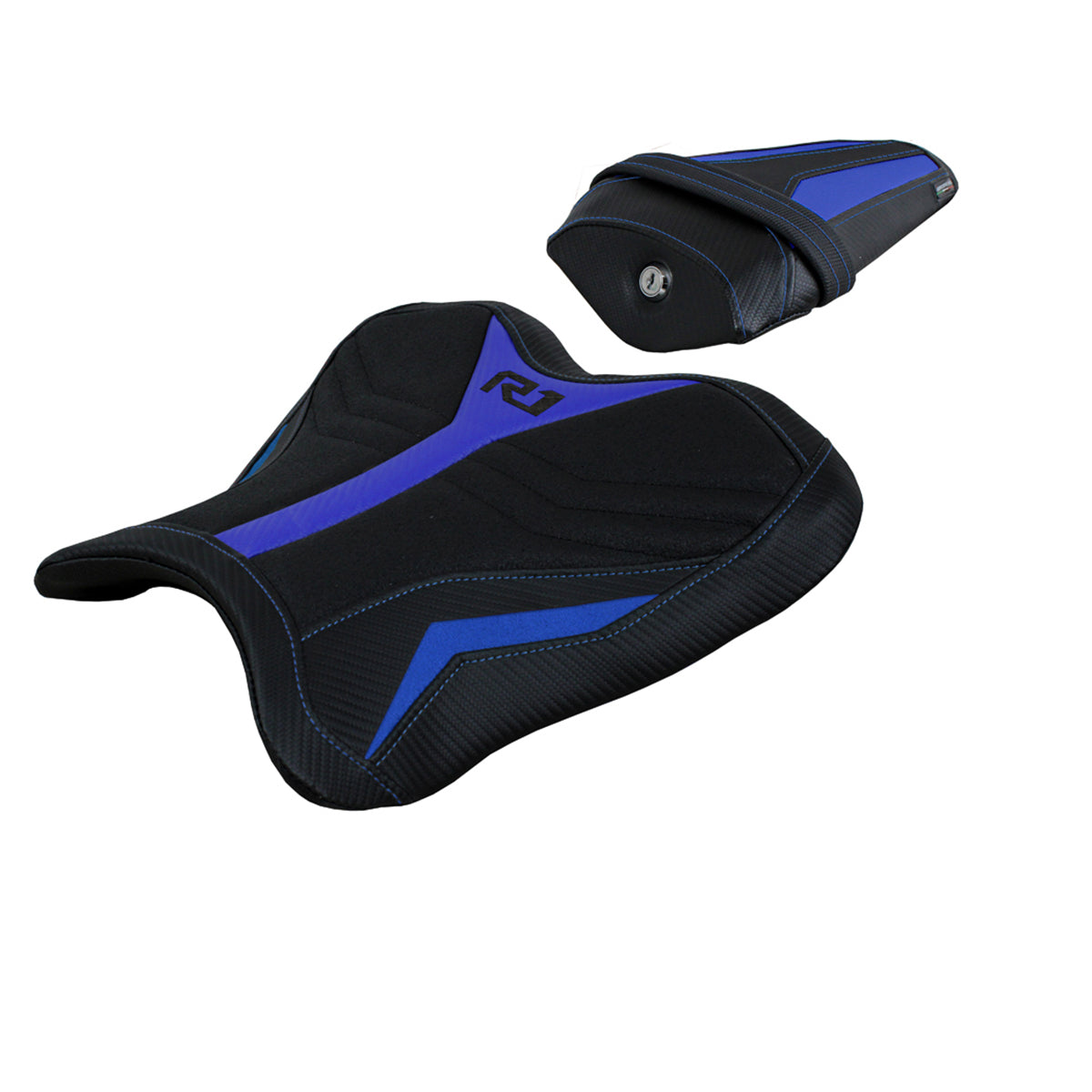 Funda de asiento Yamaha YZF R1 2015-2025 Tappezzeria Italia TPZ ini Ultragrip Azul