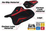 Funda de asiento Yamaha YZF R1 2015-2025 Tappezzeria Italia TPZ Ultragrip en rojo