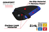 Funda de asiento trasero Yamaha YZF R1M 2015-2025 Tappezzeria Italia TPZ Comfort en azul y negro