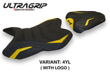 Yamaha YZF R1 2007-2008 Seat Cover Tappezzeria Italia TPZ Ultragrip in Yellow and Black