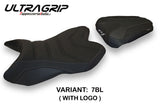 Funda de asiento Yamaha YZF R1 2007-2008 Tappezzeria Italia TPZ Ultragrip en negro
