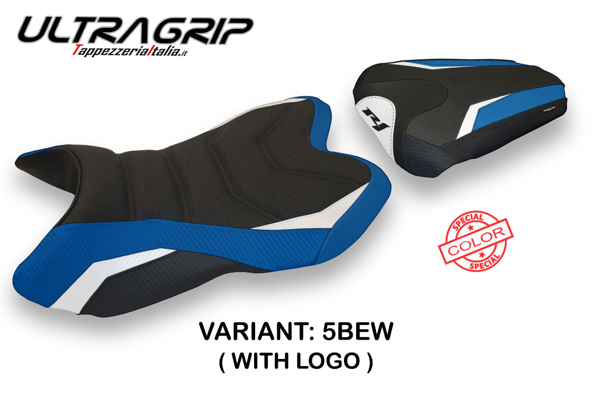 Yamaha YZF R1 2007-2008 Seat Cover Tappezzeria Italia TPZ Ultragrip in Blue, White and Black SE