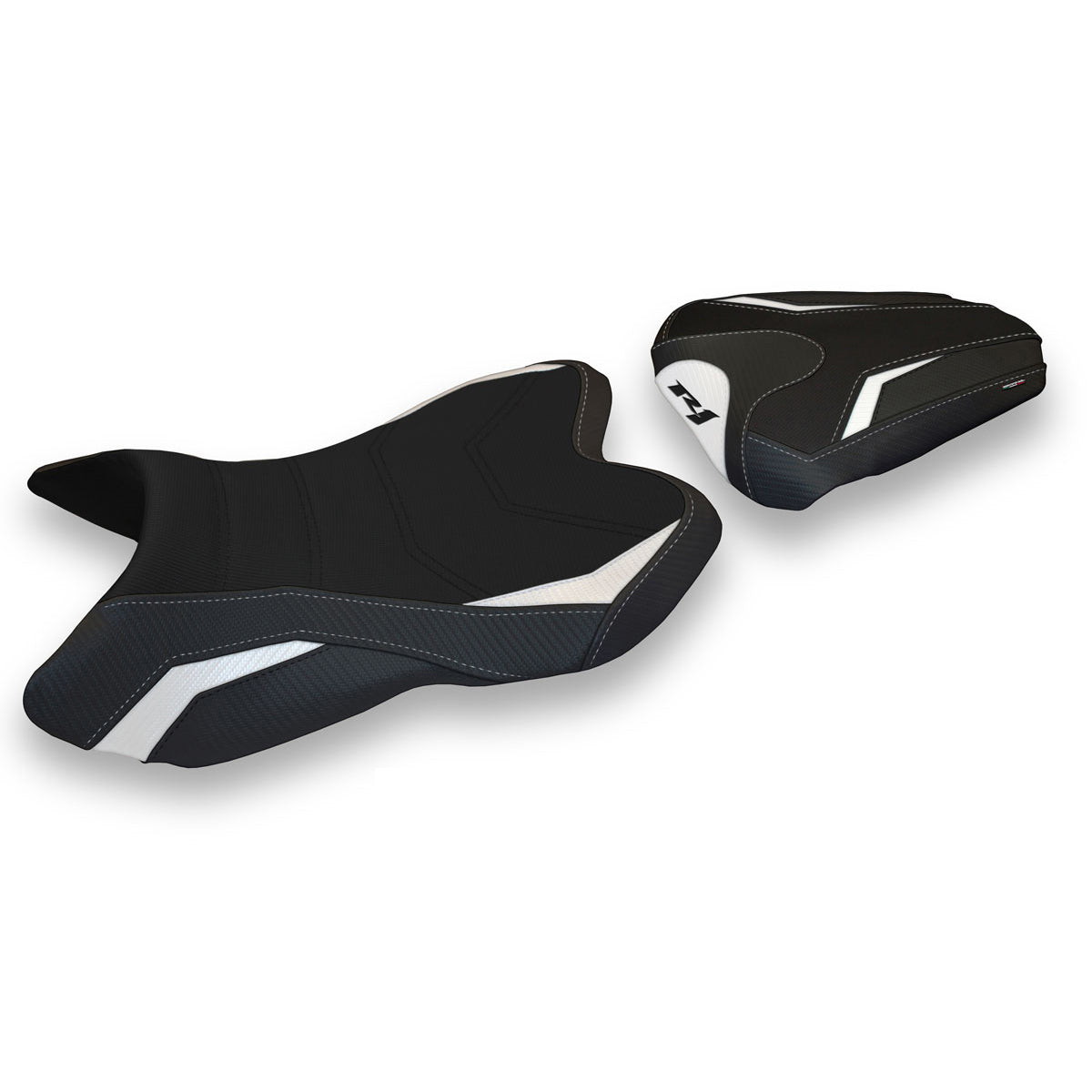 Yamaha YZF R1 2007-2008 Seat Cover Tappezzeria Italia TPZ in White and Black