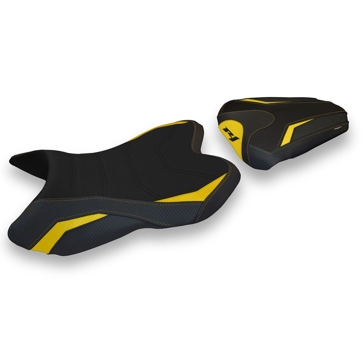 Yamaha YZF R1 2007-2008 Seat Cover Tappezzeria Italia TPZ in Yellow and Black