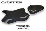 Yamaha YZF R1 2007-2008 Seat Cover Tappezzeria Italia TPZ Comfort in Silver and Black