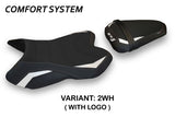 Yamaha YZF R1 2007-2008 Seat Cover Tappezzeria Italia TPZ Comfort in White and Black