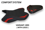 Yamaha YZF R1 2007-2008 Seat Cover Tappezzeria Italia TPZ Comfort in Red and Black