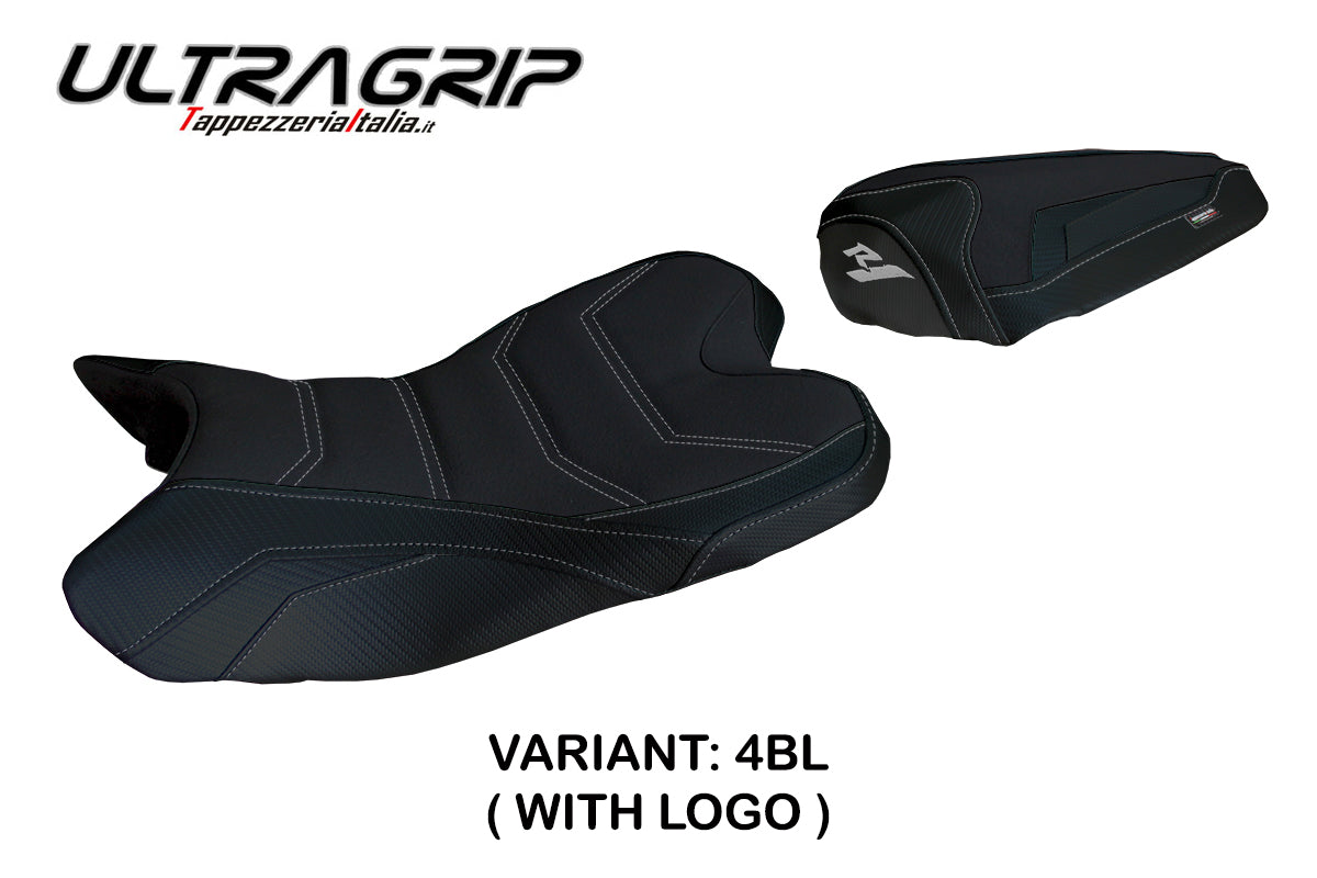Funda de asiento Yamaha YZF R1 2009-2014 Tappezzeria Italia TPZ Ultragrip en negro