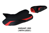 Funda de asiento Yamaha YZF R1 2009-2014 Tappezzeria Italia TPZ en rojo y negro