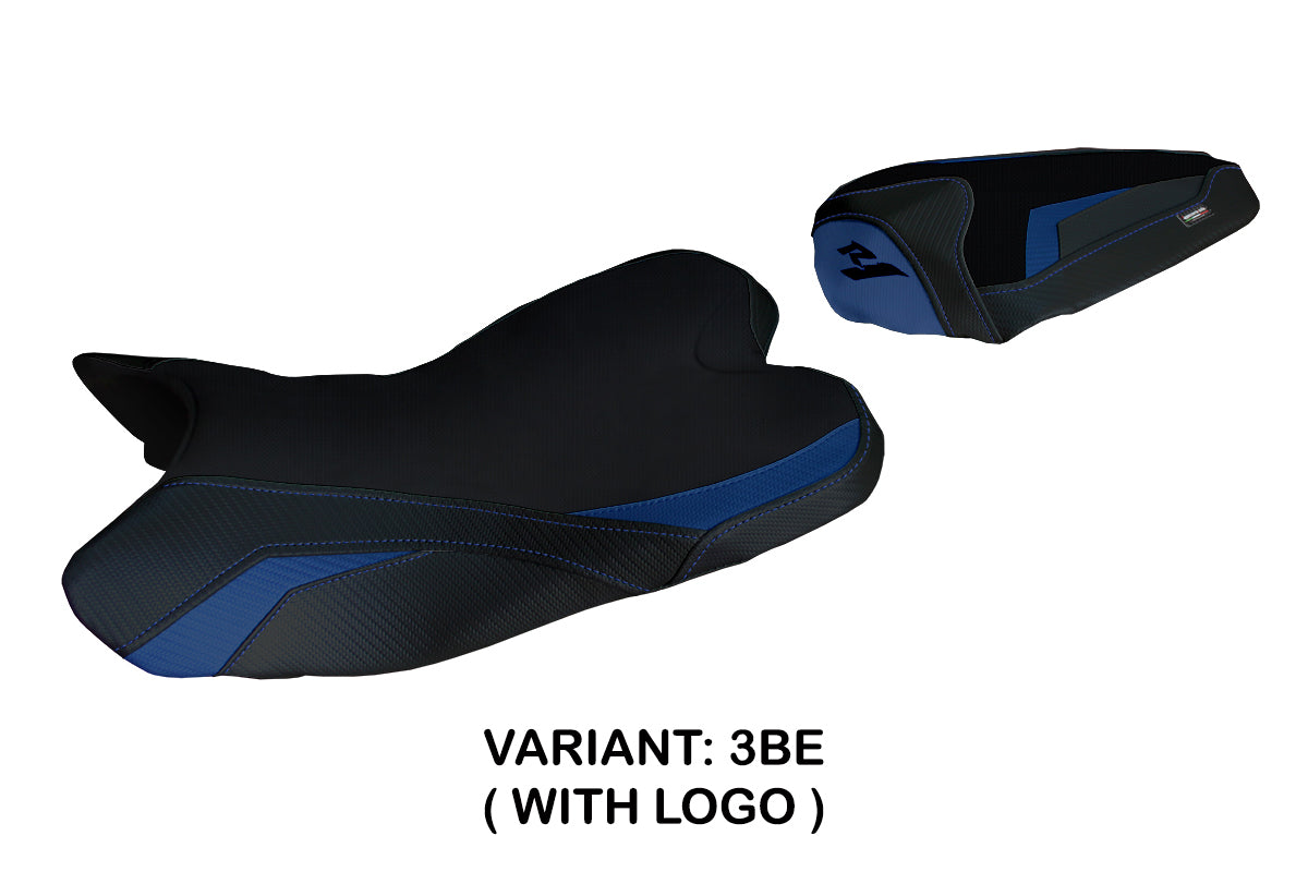 Yamaha YZF R1 2009-2014 Seat Cover Tappezzeria Italia TPZ in Blue and Black
