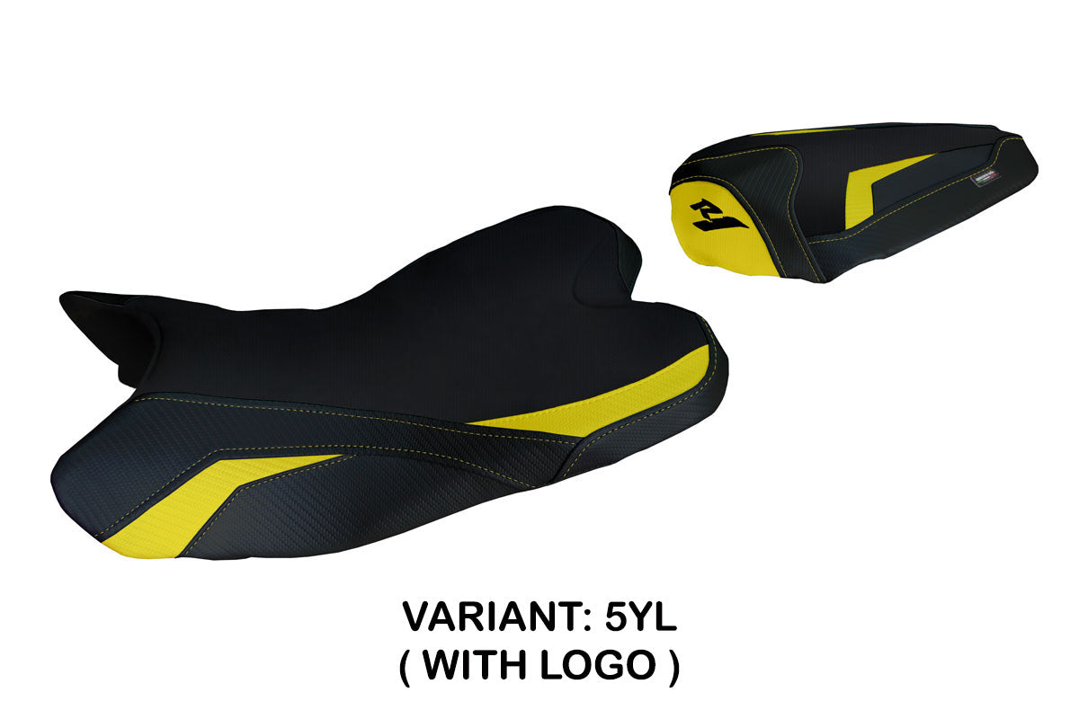 Yamaha YZF R1 2009-2014 Seat Cover Tappezzeria Italia TPZ in Yellow and Black