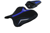 Yamaha YZF R1M 2015-2025 Seat Cover Tappezzeria Italia TPZ Ultragrip in Blue and Silver